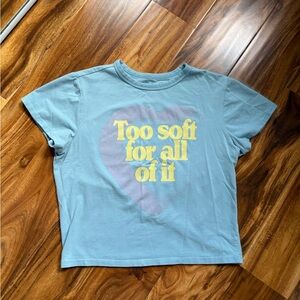 Taylor Swift Midnights “Too soft for all of it” Cropped Tee